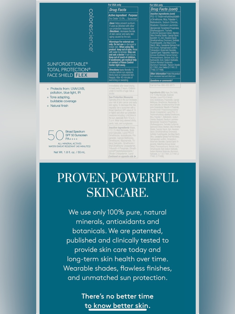 *NEW* Colorescience Total Protection Face Shield Flex SPF 50 in Medium - Picture 4 of 4